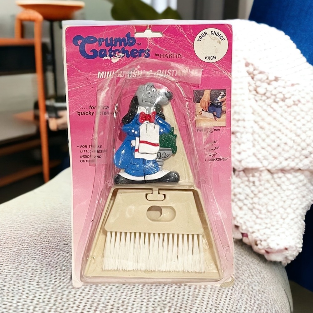 Vintage Crumb Catchers‎ Mini Broom Dustpan New in Package NWT